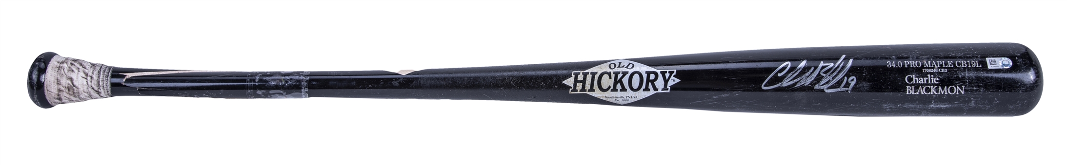 2017 Charlie Blackmon Game Used & Signed Old Hickory Model CB19L Bat (MLB Authenticated, PSA/DNA & Beckett)
